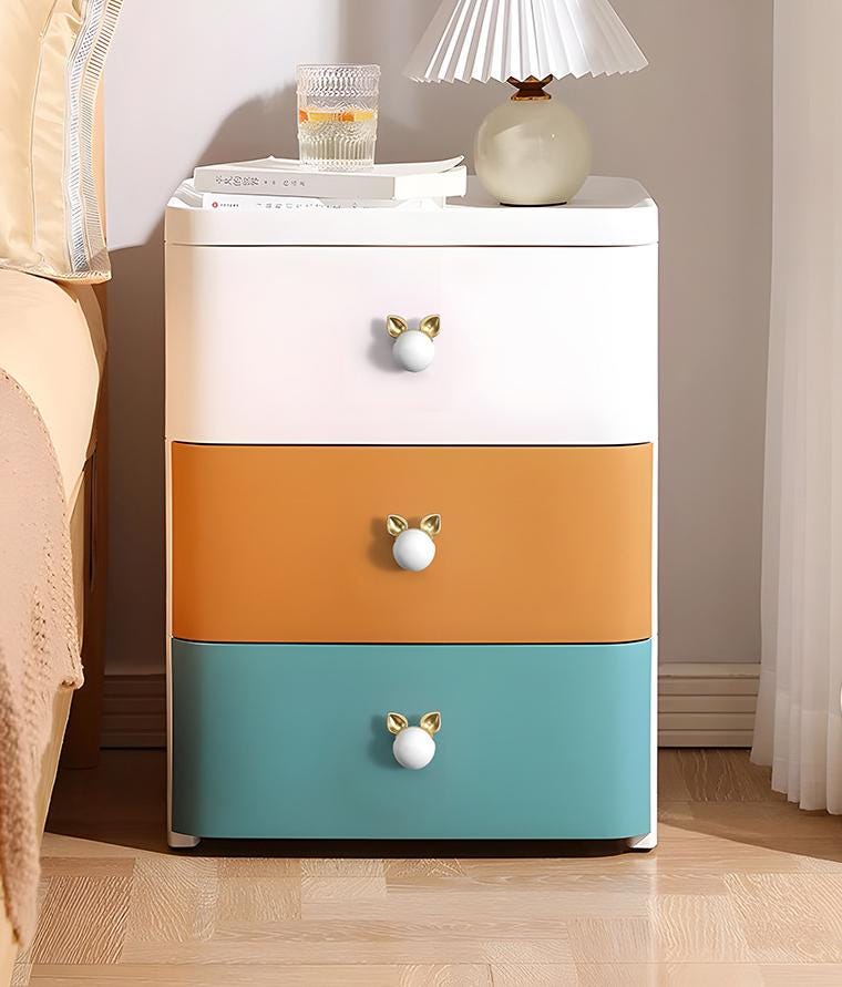 Cute Animal Ears Ceramic Metal Cabinet Knobs Kids Room Modern Pastel Drawer Pulls Accents Playful Decorative Furniture Handles Dressers