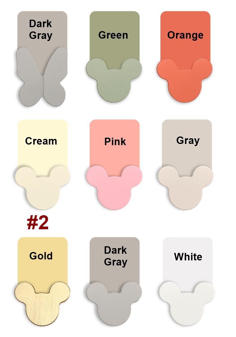 Colorful Scandinavian Kids Room Animal Metal Drawer Pulls Cute Pastel Bunny Butterfly Handles Nursery Furniture Cabinets Dressers Closets