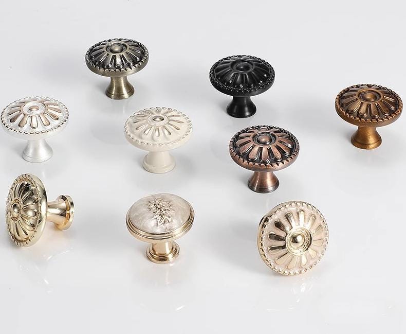 Mixed Vintage Modern Metal Cabinet Knobs Decorative Drawer Pulls Gold Bronze Black Dressers Kitchen Cabinets Wardrobes Bathroom Furniture