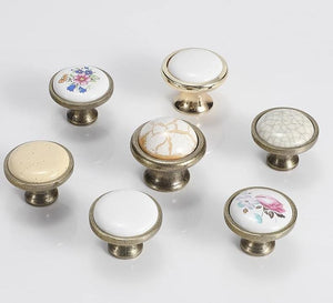 Alloy Square Cabinet Ring Pulls - Matte Gold Finish for Wardrobes - #4 Gold / 1pc