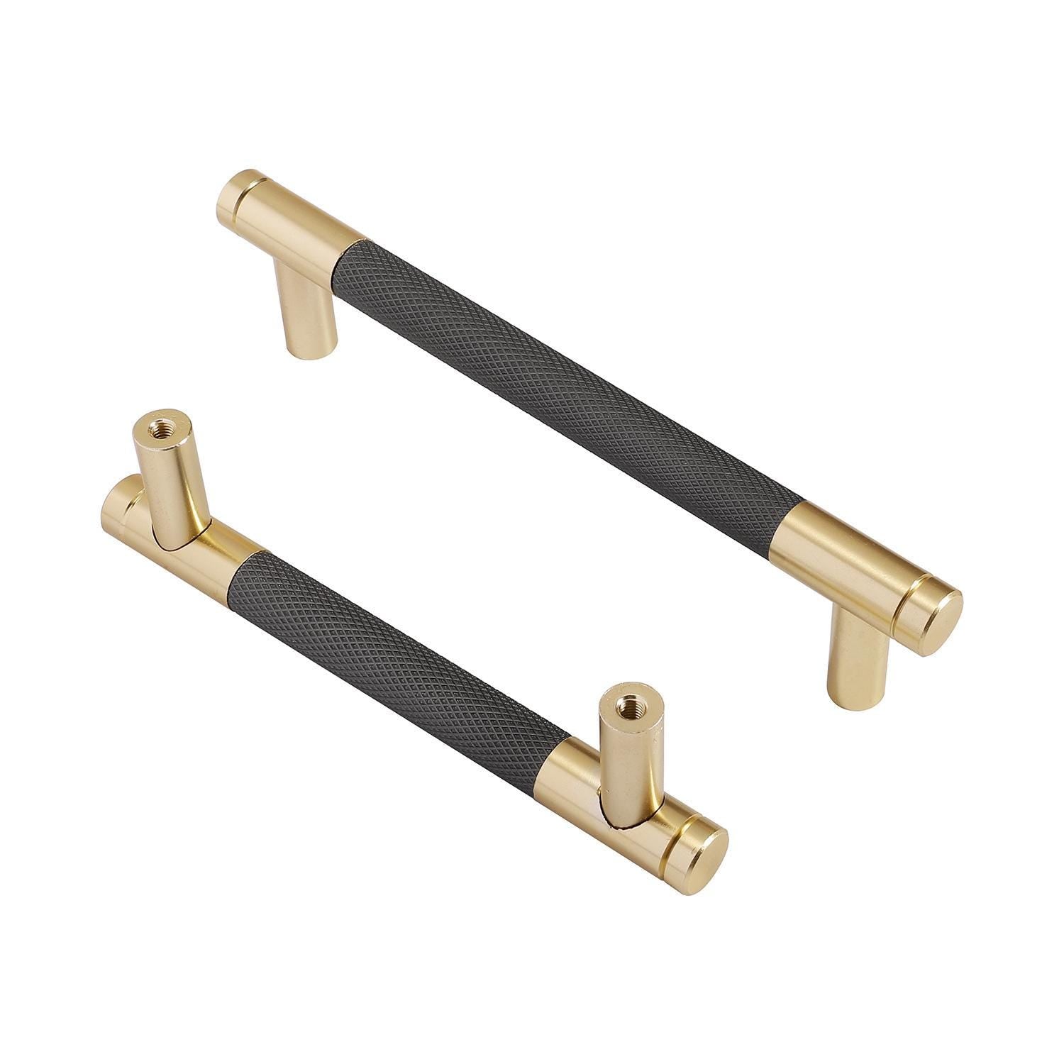 Modern Industrial Metal Cabinet Handles Knurled Gold Pulls Matte Grey Furniture Hardware Minimalist Drawer Knobs Kitchen Cupboard Handles