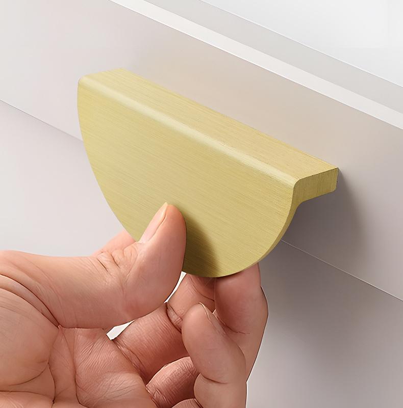 Semi-Circle Metal Cabinet Handles Modern Matte Drawer Pulls in Pastel Neutral Colors Minimalist Furniture Knobs Kitchen Wardrobes Dressers