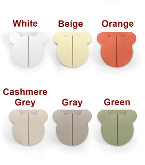 Alloy Minimalist Cabinet Pulls & Knobs - White Finish for Cabinets - #1 Beige left / 1pc