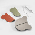 Alloy Minimalist Cabinet Pulls & Knobs - White Finish for Cabinets - #1 White left / 1pc