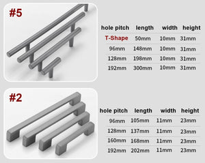 Alloy Geometric Cabinet Pulls & Knobs - Modern Furniture Hardware - #2 - 96mm / 1pc
