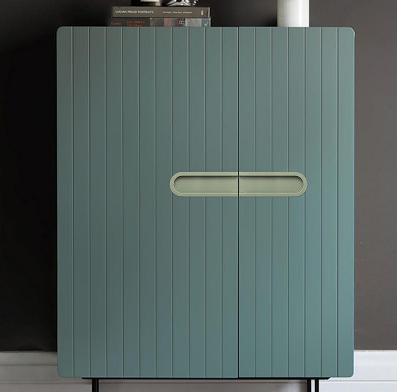 Modern Minimalist Metal U Shaped Cabinet Drawer Pulls Handles In Matte Black White Gray Green Brown Beige For Kitchen Wardrobe Furniture