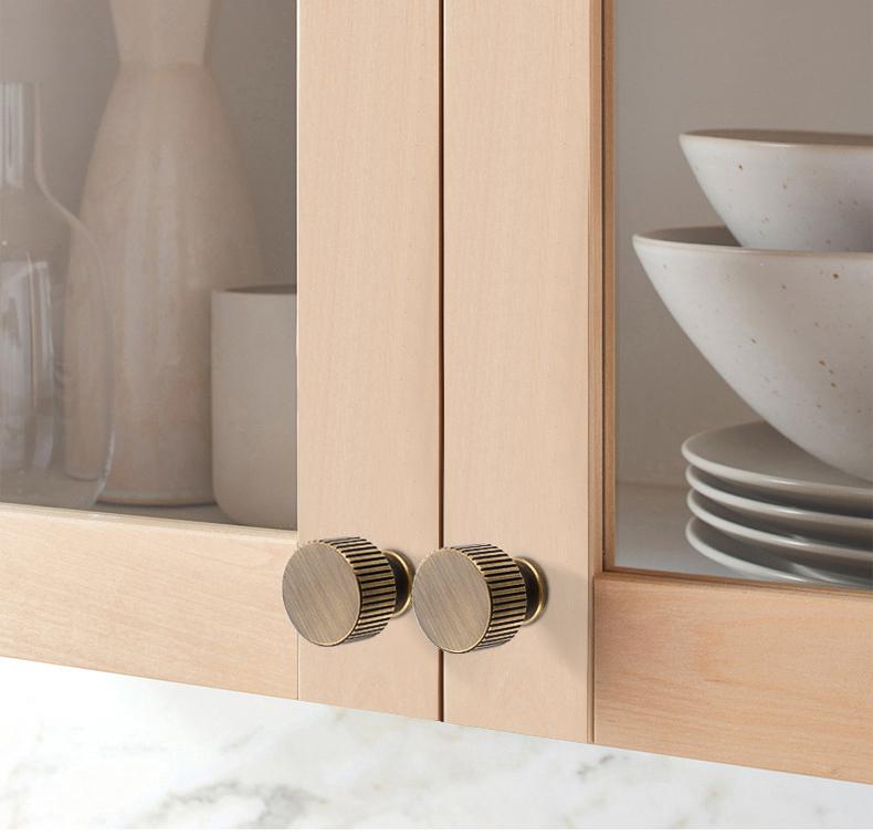 Solid Brass Round Cabinet Pulls & Knobs - Bronze Finish Hardware - view 9