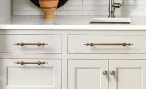 Solid Brass Round Cabinet Pulls & Knobs - Antique Bronze Finish - view 7