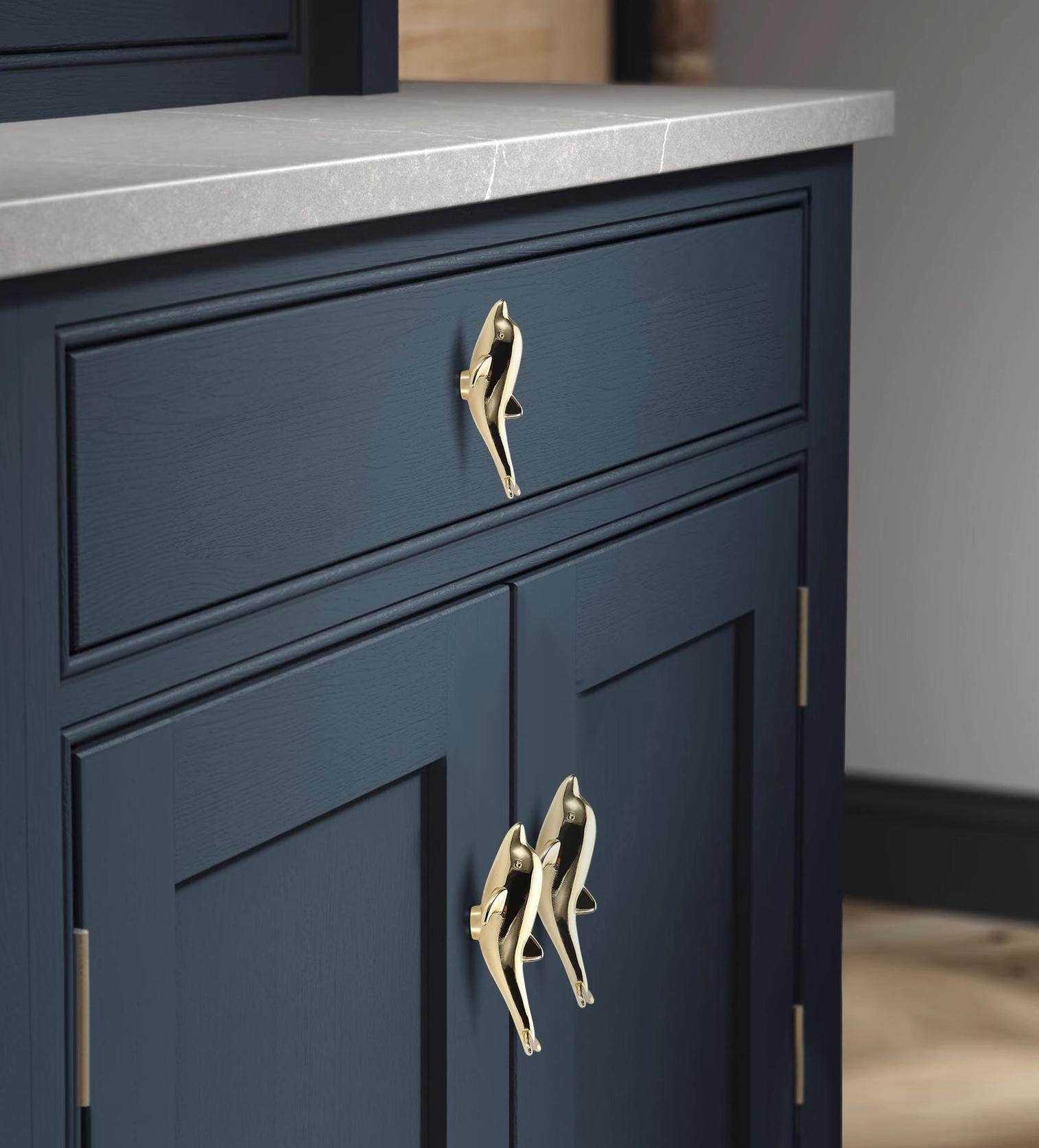 Alloy Modern Cabinet Pulls & Knobs - Gold Finish for DIY Projects - #6 Yellow / 1pc