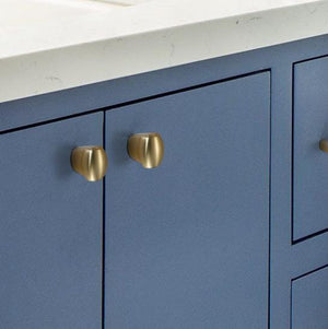 Alloy Round Cabinet Pulls & Knobs - Matte Gold Finish for Cabinets - #10 / 1pc