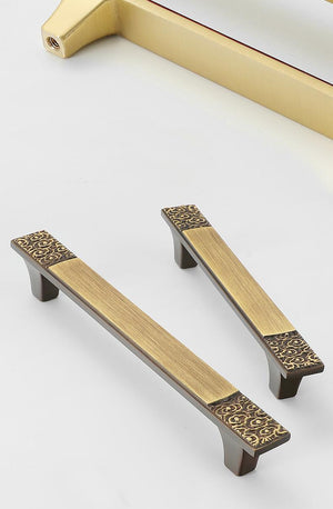 Solid Brass Square Cabinet Pulls & Knobs - Black Finish Hardware - #1 Coffee / 1pc