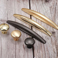 Alloy Minimalist Cabinet Pulls & Knobs - Chrome Finish for Cabinets - #1 Brass / 1pc