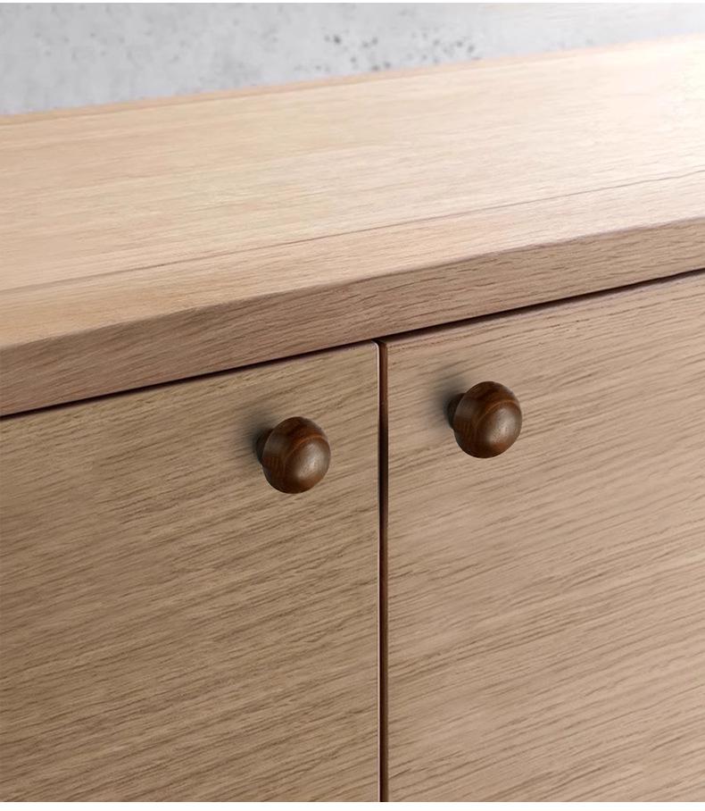 Wood Mushroom Metal Cabinet Knobs Drawers Dresser Closet Nursery Furniture Minimalist Scandinavian Style Eco Natural Handle Walnut And Beech