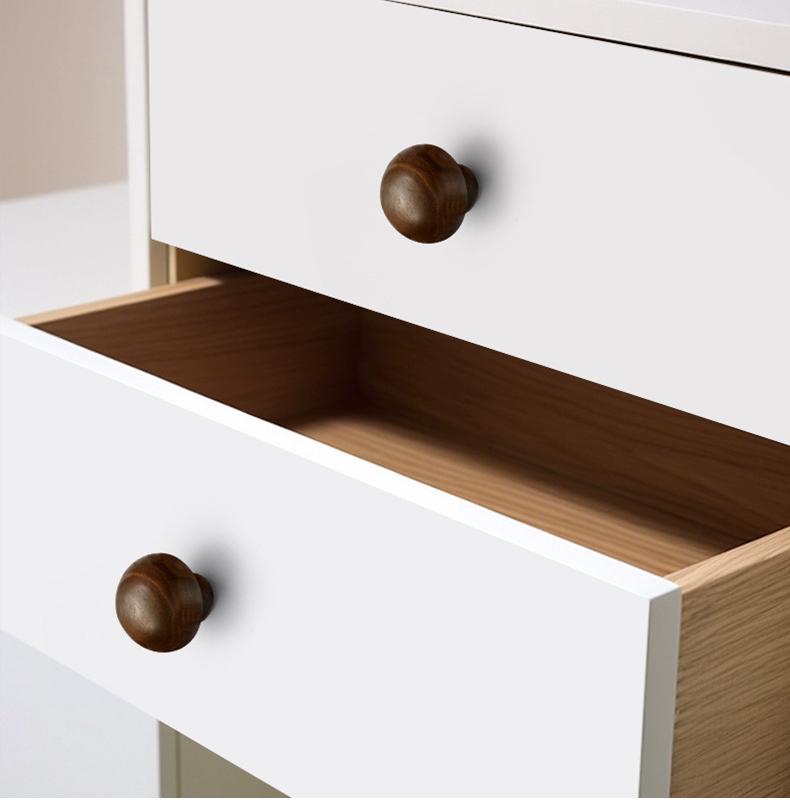 Wood Mushroom Metal Cabinet Knobs Drawers Dresser Closet Nursery Furniture Minimalist Scandinavian Style Eco Natural Handle Walnut And Beech