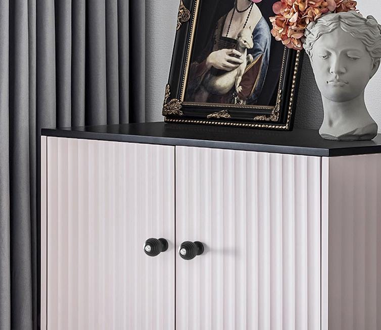 Luxury Art Deco Metal Cabinet Handles Knobs Black Crystals Polished Gold Finish Modern Classic Furniture Pulls Kitchen Bathroom Drawer