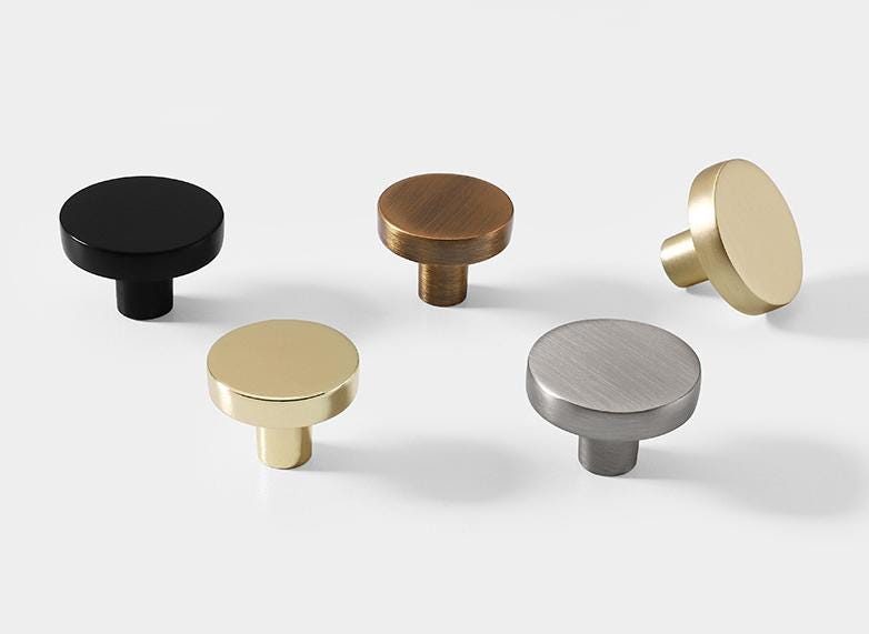 Colorful Modern Minimalist Metal Cabinet Knobs Multicolor Drawer Pulls Round Handles Kitchen Bedroom Furniture Contemporary Decor Hardware