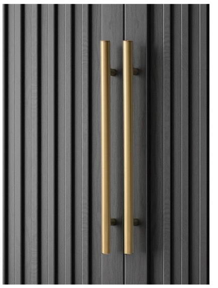 Solid Brass Square Cabinet Ring Pulls - Gold Finish for Wardrobes - #7 / 1pc