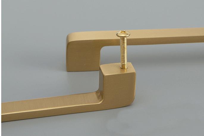 Modern Classic Style Solid Brass Cabinet Handles Knobs Gold Black Drawer Pulls Soft Edges Kitchen Dresser Furniture Hardware Makeovers