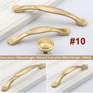 Solid Brass Cabinet Ring Pulls - Gold Finish Decorative Hardware - #4 / 1pc