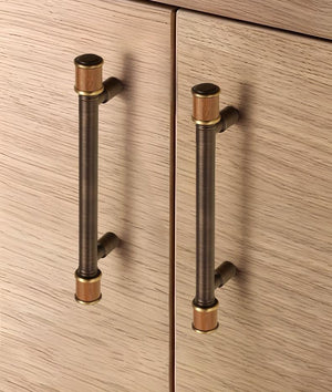 Solid Brass Wood Cabinet Pulls & Knobs - Vintage Furniture Hardware - #5 - 128mm / 1pc