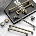 Alloy Vintage Cabinet Pulls & Knobs - Silver Finish for Wardrobes - #1 Bronze / 1pc