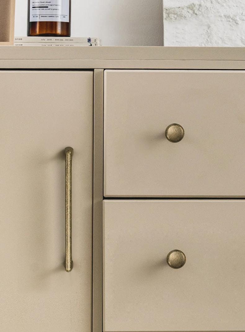 Industrial Loft Metal Cabinet Handles Drawer Pulls Vintage Gunmetal Bronze Finish Kitchen Wardrobe Furniture Textured Retro Modern Design