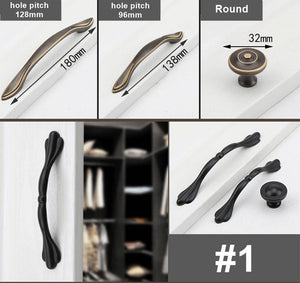 Solid Brass Round Cabinet Pulls & Knobs - Red Bronze Finish Hardware - #1 Round Brass / 1pc