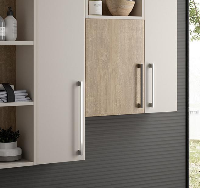 Alloy Minimalist Cabinet Pulls & Knobs - Chrome Finish for Cabinets - #2 Silver 96mm / 1pc
