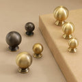 Solid Brass Round Cabinet Pulls & Knobs - Bronze Finish Hardware - 20mm Brass / 1pc