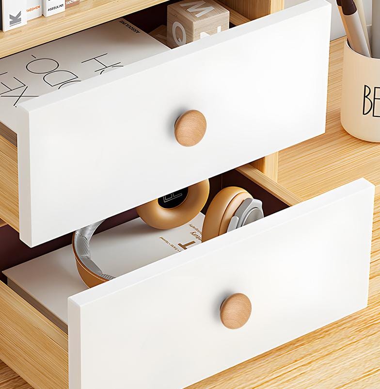 Minimalist Oak Wood Cabinet Knobs Scandinavian Style Round Square Drawer Pulls Kitchen Nursery Dresser Furniture Natural Eco Interiors