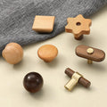 Wood Square Cabinet Pulls & Knobs - Mid-Century Furniture Hardware - #1 - 25mm / 1pc