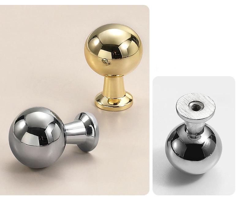 Modern Minimalist Round Metal Cabinet Knobs Black Gold Silver Matte Grey Finishes Kitchen Drawers Dressers Wardrobe Furniture Upgrade