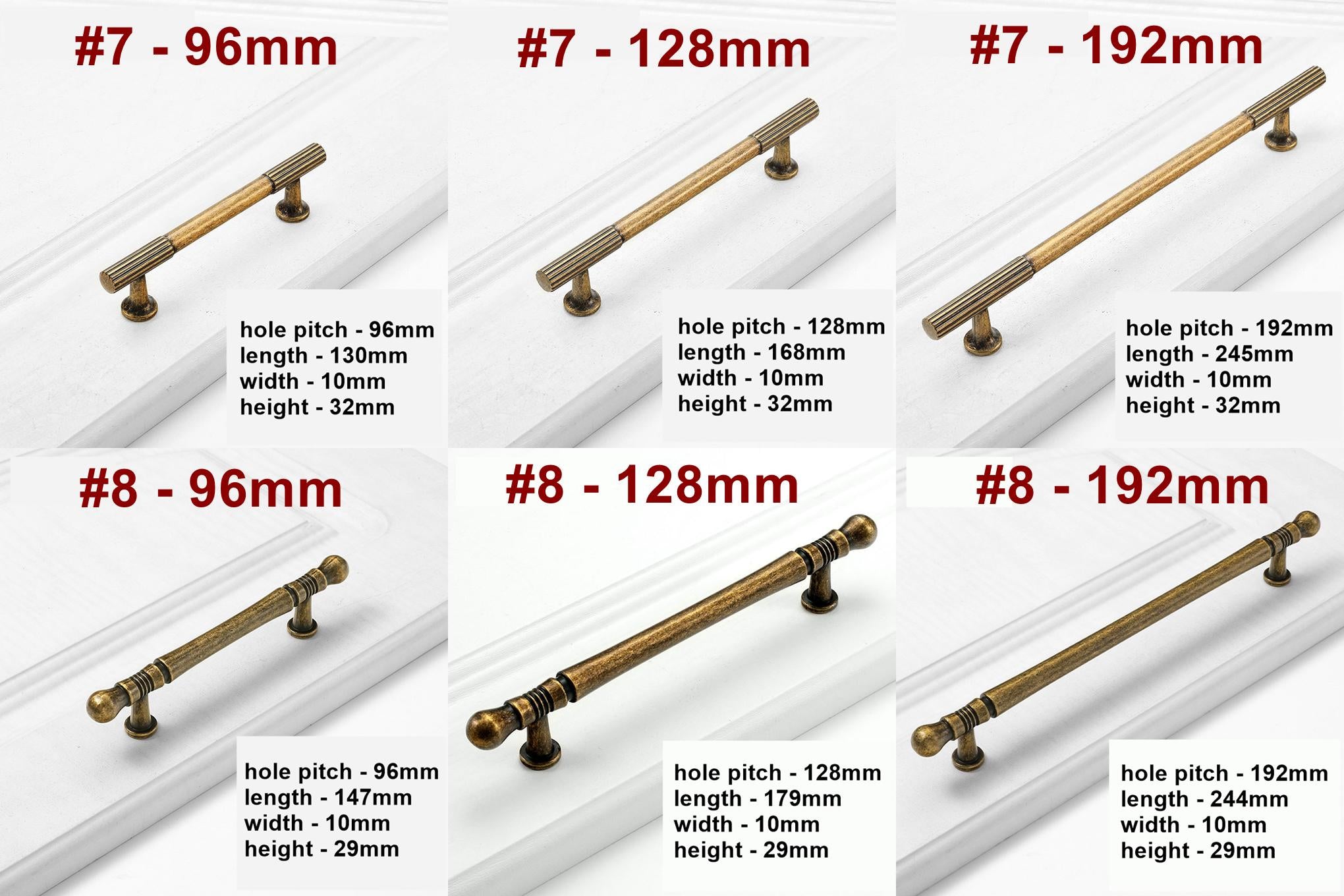 Alloy Vintage Cabinet Pulls & Knobs - Antique Bronze Finish Hardware - #4 / 1pc