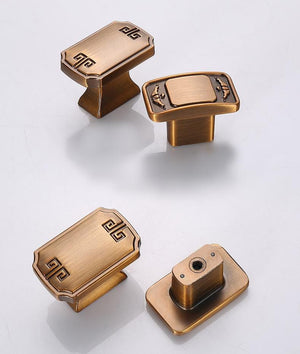 Alloy Neoclassical Cabinet Pulls & Knobs - Bronze Finish Hardware - #6 / 1pc