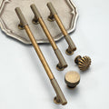 Alloy Art Deco Cabinet Pulls & Knobs - Antique Bronze Finish - #1 / 1pc