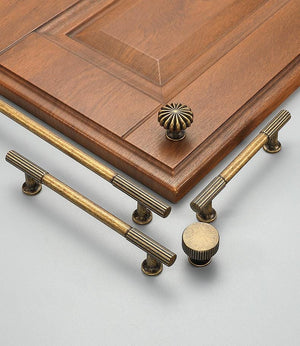 Alloy Art Deco Cabinet Pulls & Knobs - Antique Bronze Finish - view 9