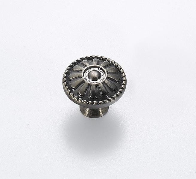 Alloy Round Cabinet Pulls & Knobs - White Finish for DIY Projects - 128mm Yellow Bronze / 1pc