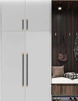 Alloy Wood Cabinet Pulls & Knobs - Silver Finish Furniture Hardware - 590mm Gray / 1pc