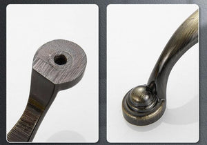 Alloy Art Deco Cabinet Pulls & Knobs - Bronze Finish for Cabinets - #7 - 242mm / 1pc