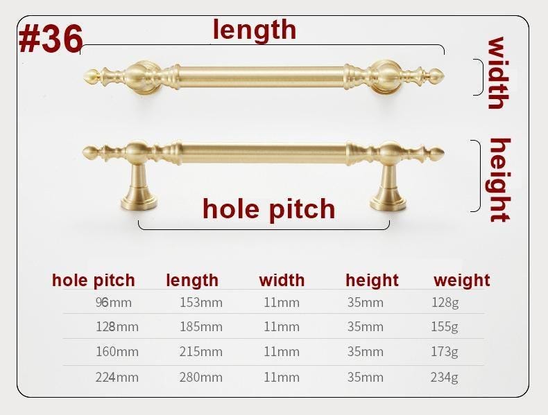 Solid Brass Cabinet Cup Pulls - Furniture for Cabinets & Drawers - #5 - 28mm / 1pc