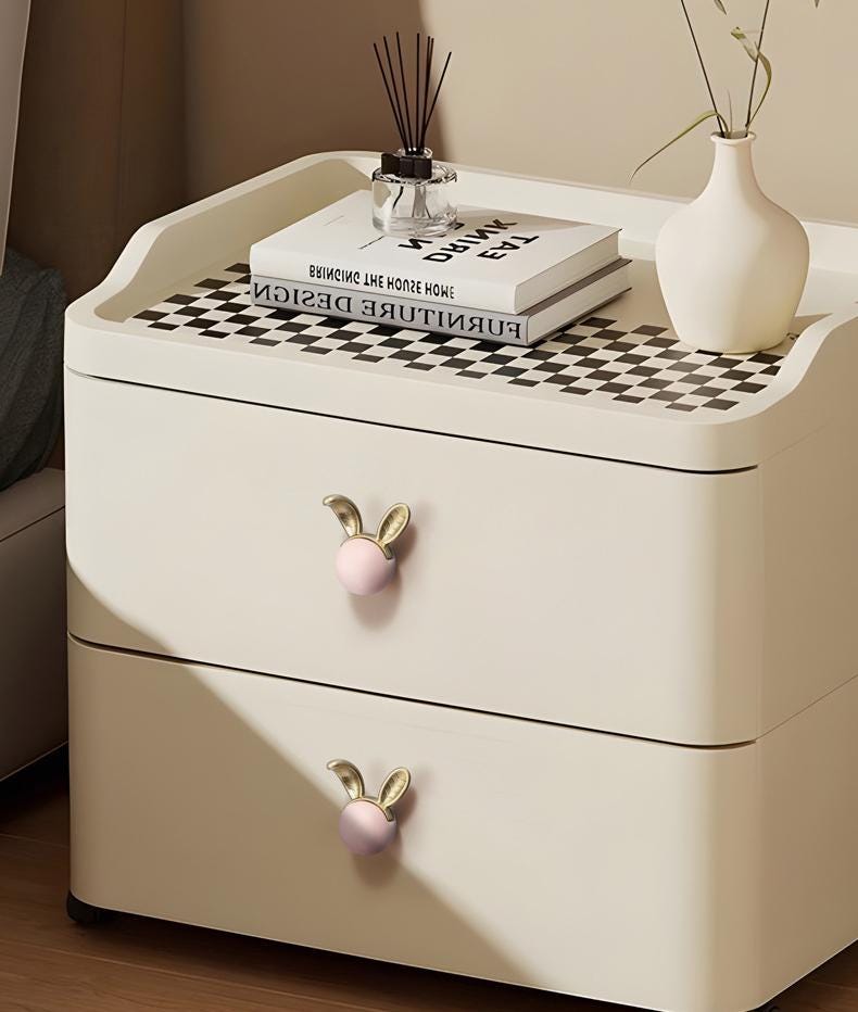 Cute Animal Ears Ceramic Metal Cabinet Knobs Kids Room Modern Pastel Drawer Pulls Accents Playful Decorative Furniture Handles Dressers