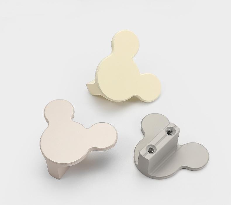 Colorful Scandinavian Kids Room Animal Metal Drawer Pulls Cute Pastel Bunny Butterfly Handles Nursery Furniture Cabinets Dressers Closets