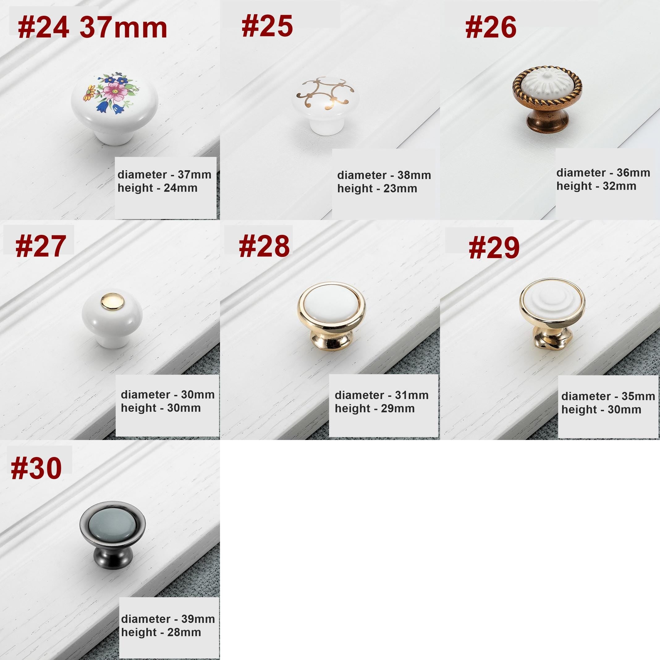 Mixed Vintage Modern Metal Cabinet Knobs Decorative Drawer Pulls Gold Bronze Black Dressers Kitchen Cabinets Wardrobes Bathroom Furniture