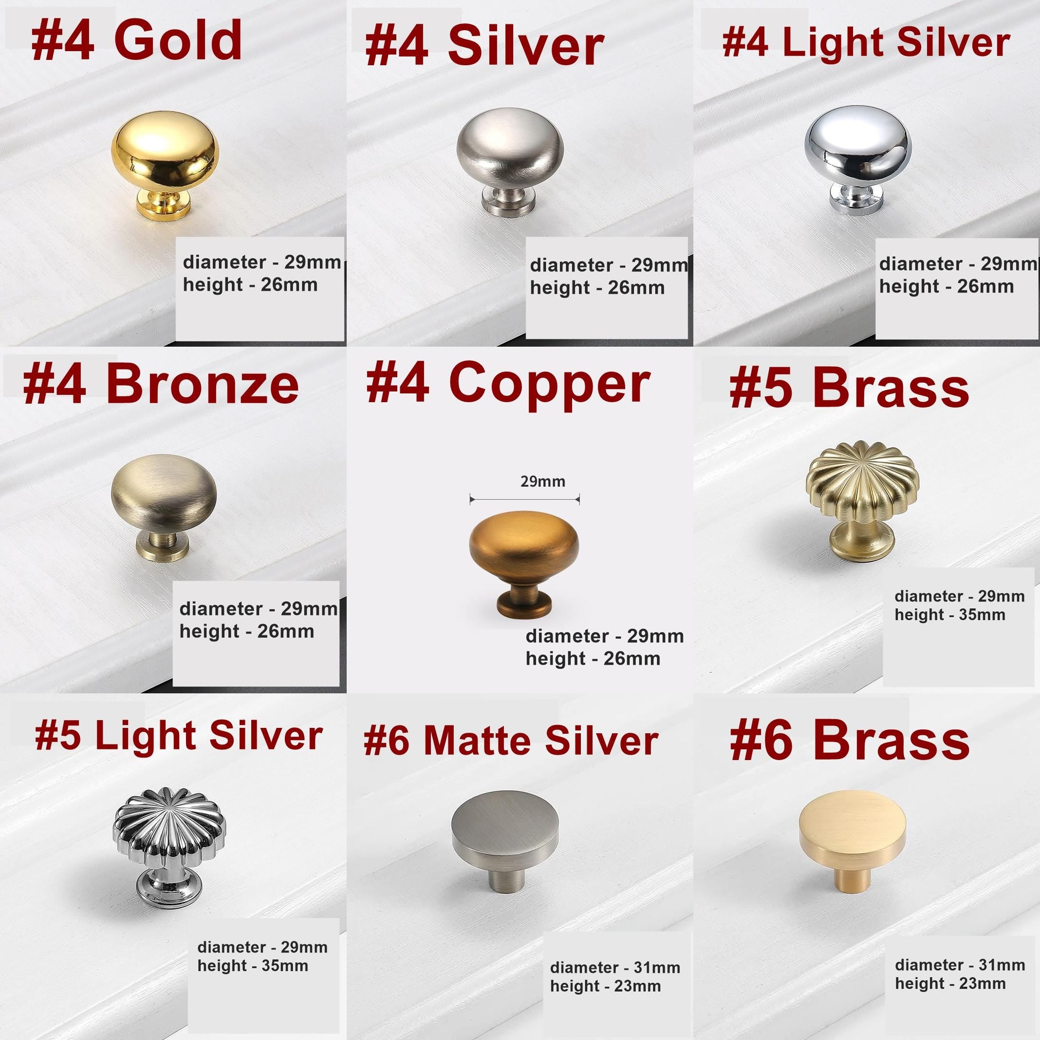 Alloy Square Cabinet Ring Pulls - Matte Gold Finish for Wardrobes - #1 Bronze / 1pc