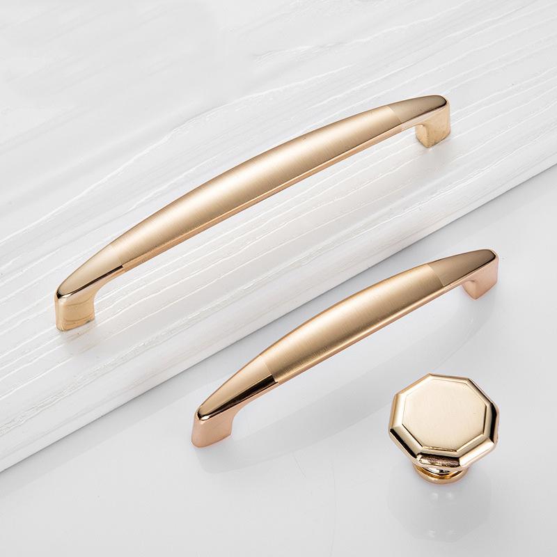 Luxury Classic Metal Cabinet Handles Gold Drawer Knobs Pulls Ornate Patterns Pearl Inlay Dressers Wardrobes Buffets Furniture
