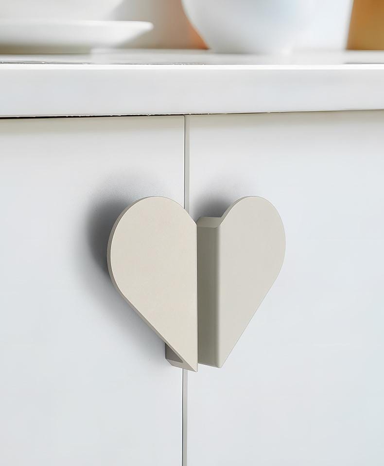 Minimalist Furniture Metal Handles Pastel Grey Cabinet Knobs Drawer Pulls Geometric Modern Wardrobes Dressers Drawers Kitchen Cabinets