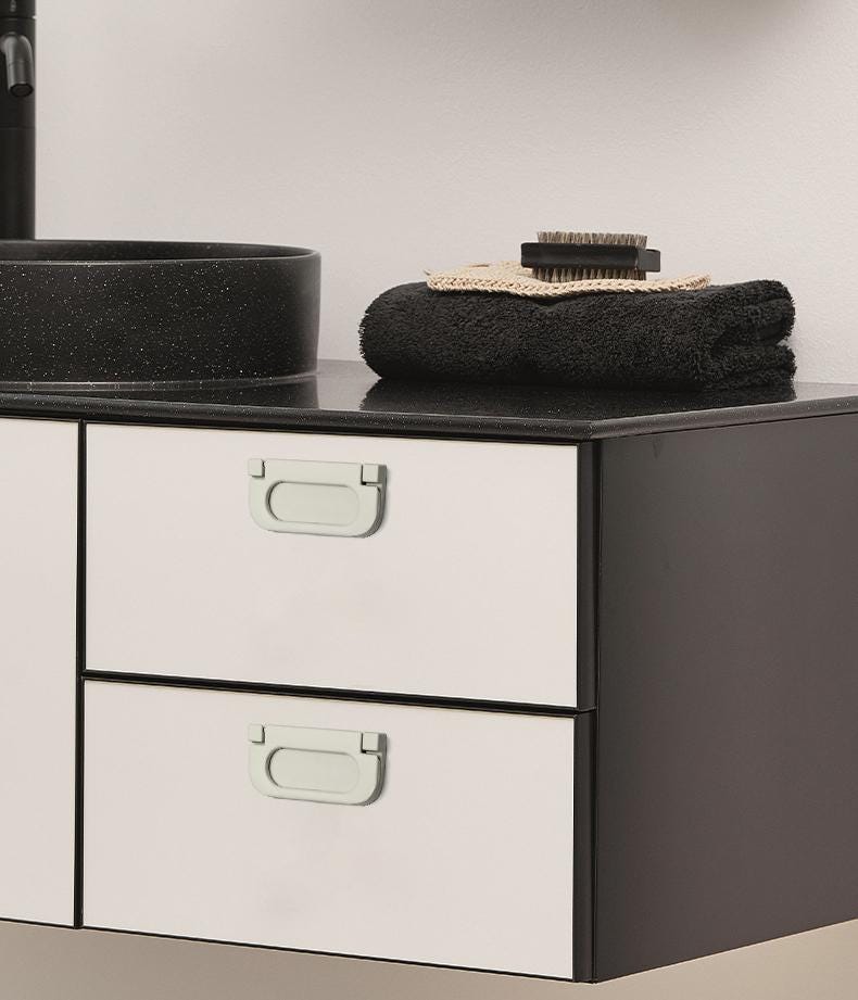 Minimalist Furniture Metal Handles Pastel Grey Cabinet Knobs Drawer Pulls Geometric Modern Wardrobes Dressers Drawers Kitchen Cabinets