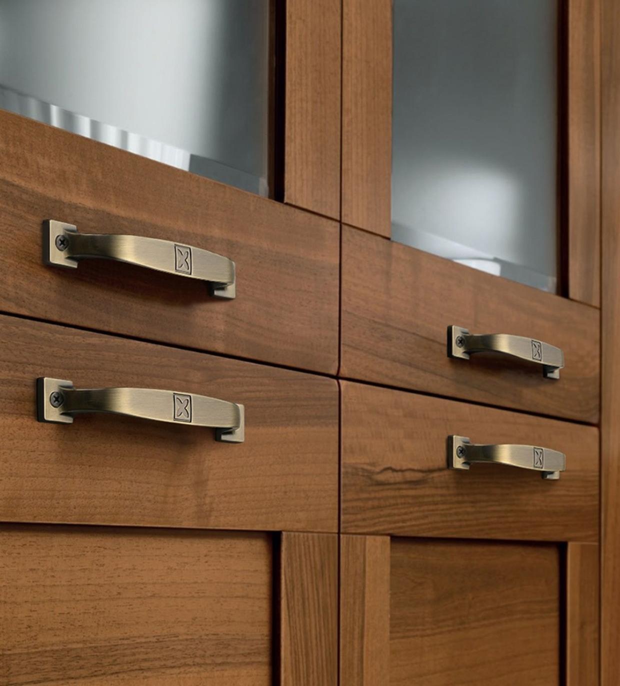 Alloy Vintage Cabinet Pulls & Knobs - Bronze Finish for Wardrobes - #2 - 151mm / 1pc