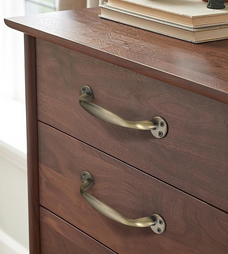 Industrial Vintage Metal Cabinet Handles Bronze Drawer Pulls Closet Cupboard Door Handles Kitchen Furniture Hardware Rustic Farmhouse Style