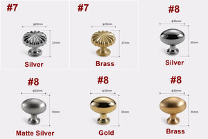 Alloy Vintage Cabinet Pulls & Knobs - Chrome Finish for Wardrobes - #3 / 1pc